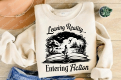 Leaving Reality Entering Fiction SVG Design Product Image 2