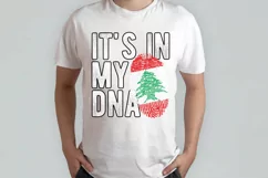It's in my DNA Lebanon Flag Fingerprint PNG Sublimation Product Image 2
