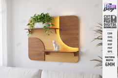 LED Hanging Plant Shelf Laser Cut Bundle | Wall Decor | CNC Product Image 9