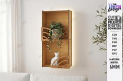 LED Hanging Plant Shelf Laser Cut Bundle | Wall Decor | CNC Product Image 10