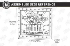 Led Lights Movies Counter - Cinema Tracker Sign Laser Cut Product Image 2