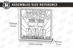 Led Lights Movies Counter - Cinema Tracker Signs Laser Cut Product Image 12