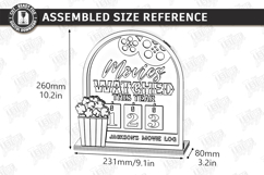 Led Lights Movies Counter - Cinema Tracker Signs Laser Cut Product Image 4