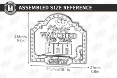 Led Lights Movies Counter - Cinema Tracker Sign Laser Cut Product Image 2