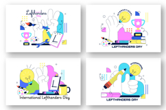 10 International Left Handers Day Illustration Product Image 3