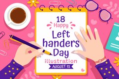 18 Happy Left Handers Day Illustration Product Image 1