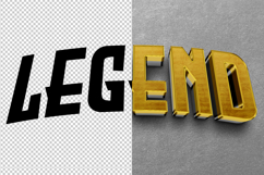 Legend 3D editable text effect Product Image 2