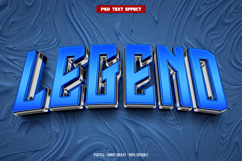 Legend 3D editable text effect Product Image 1