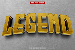 Legend 3D editable text effect Product Image 1