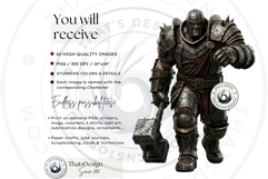 Legends Unbound RPG Fantasy Heroes and Foes Cliparts Product Image 2