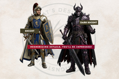Legends Unbound RPG Fantasy Heroes and Foes Cliparts Product Image 6