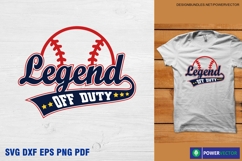 Legend Off Duty | funny Retirement Svg Png Product Image 1