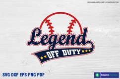 Legend Off Duty | funny Retirement Svg Png Product Image 2