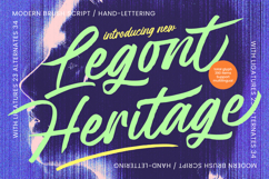 Legont Heritage - Modern Brush Script Product Image 1