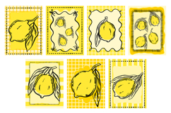 Dolce Vita Lemon Clipart Hand Drawn Italian Summer Product Image 6