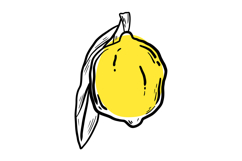 Dolce Vita Lemon Clipart Hand Drawn Italian Summer Product Image 8