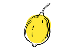 Dolce Vita Lemon Clipart Hand Drawn Italian Summer Product Image 3