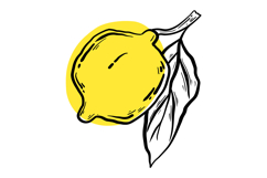 Dolce Vita Lemon Clipart Hand Drawn Italian Summer Product Image 11