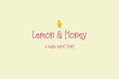 Lemon and Honey Serif Font Product Image 1