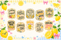 Lemon Laughs Bundle | Cute Lemon Summer PNG Collection Product Image 6