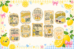 Lemon Laughs Bundle | Cute Lemon Summer PNG Collection Product Image 4