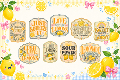 Lemon Laughs Bundle | Cute Lemon Summer PNG Collection Product Image 2