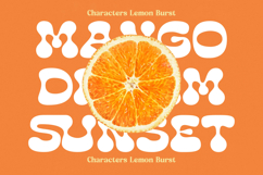 Lemon Burst - Groovy Display Font Product Image 2