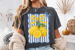 Boho Lemon Coquette PNG, Preppy Summer Lemon PNG, Summer PNG Product Image 3