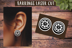 Lemon earrings svg Summer Laser cut design