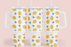 lemon outline 40oz quencher tumbler sublimation full wrap high resolution transparant background