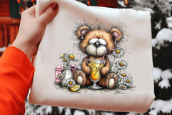 Lemon Picnic Bear Clipart Product Image 2