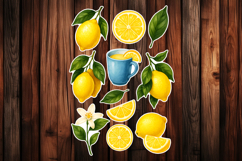 Lemon Printable Stickers - PNG Sticker Sheet