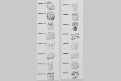 Lemon Procreate Stamps - Procreate Brushes