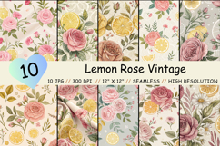 tea roses, lemon wedge, vintage floral, romantic background, shabby chic, garden party