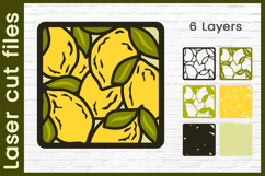 3d Lemon shadow box svg, Bookmarks layered, Laser cut Product Image 2