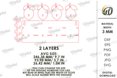 3D Lemon Key Holder Laser Cut. Wall Key Rack SVG Product Image 2