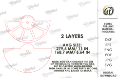 3D Lemon Decors Bundle Laser Cut. Home Decor SVG Product Image 5