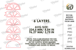 3D Lemon Jewelry Organizer Laser Cut. Jewelry Storage SVG Product Image 2