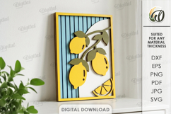 3D Lemon Decors Bundle Laser Cut. Home Decor SVG Product Image 7