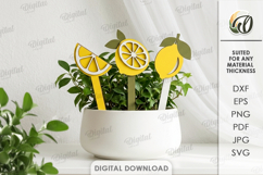3D Lemon Decors Bundle Laser Cut. Home Decor SVG Product Image 8