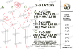 3D Lemon Plant Stakes Laser Cut. Plant Pot Decor SVG Product Image 2