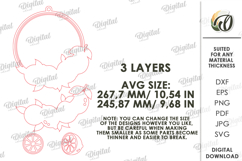 3D Lemon Decor Laser Cut. Round Door Hanger SVG Product Image 2