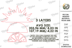 3D Lemon Decor Laser Cut. Standing Home Decor SVG Product Image 2