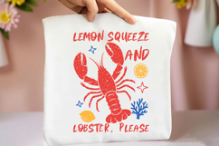 Lemon Squeeze Lobster, Please PNG, Summer Design Product Image 3