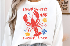 Lemon Squeeze Lobster, Please PNG, Summer Design Product Image 4