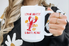 Lemon squeeze and lobster, please. Sublimation PNG. Product Image 3