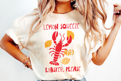 Lemon squeeze and lobster, please. Sublimation PNG. Product Image 4