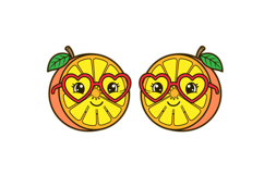 Whimsical LEMON Studs, Earring, Laser Cut SVG Template Product Image 2