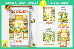 Lemon Kitchen Towel Bundle, Spring Summer Kitchen Towel Product Image 5