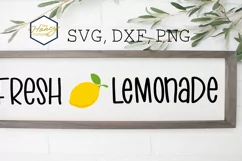 Fresh Lemonade SVG PNG DXF Lemon Summer Hand Lettered Product Image 3